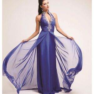 Cinderella Sapphire Maxi Dress